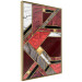 Wall Poster Red and Gold Geometry [Poster] 142848 additionalThumb 6