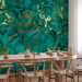 Wall Mural Emerald and gold - textured background pattern with the effect of restless water 143348 additionalThumb 7