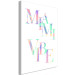 Canvas Miami Vibe Sign (1-piece) - colorful holographic text in English 144348 additionalThumb 2
