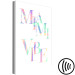 Canvas Miami Vibe Sign (1-piece) - colorful holographic text in English 144348 additionalThumb 6