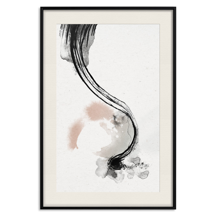 Poster Brush Marks - Delicate Shapes and Stains Created With Ink 144748 additionalImage 26