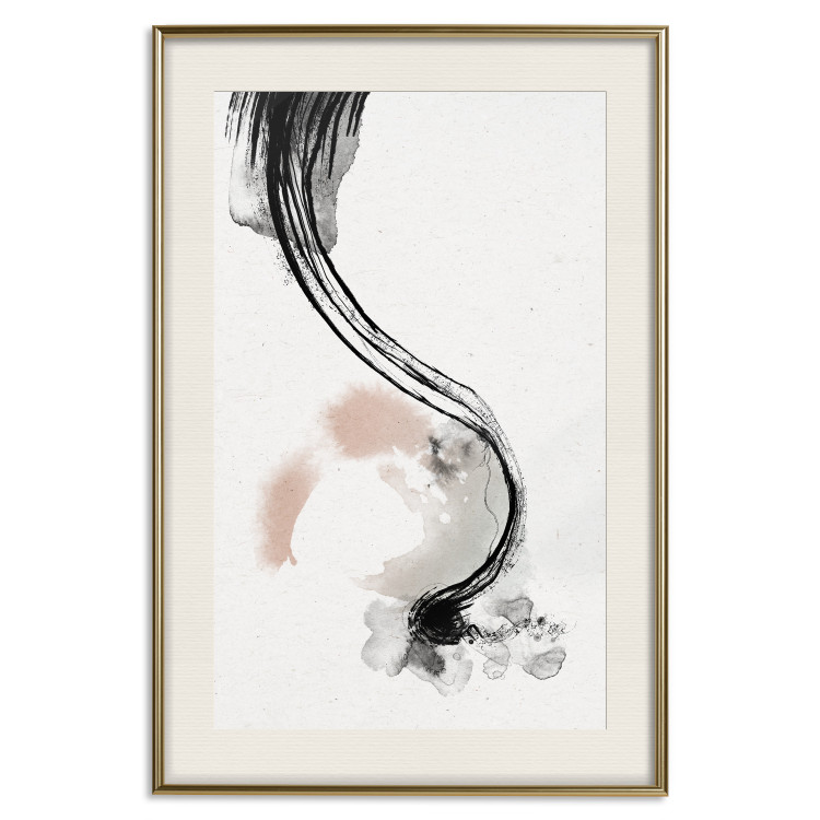 Poster Brush Marks - Delicate Shapes and Stains Created With Ink 144748 additionalImage 27
