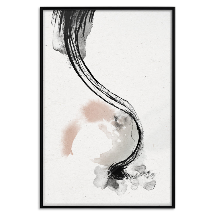 Poster Brush Marks - Delicate Shapes and Stains Created With Ink 144748 additionalImage 17