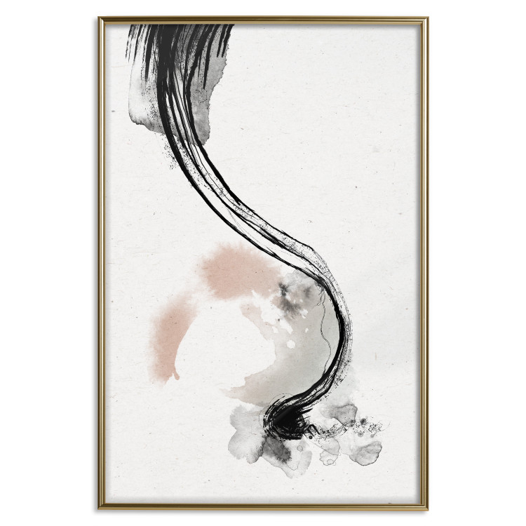 Poster Brush Marks - Delicate Shapes and Stains Created With Ink 144748 additionalImage 23