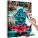 Paint by number Blue Deity - Levitating Ganesha against the Background of a Waterfall 146548 additionalThumb 3