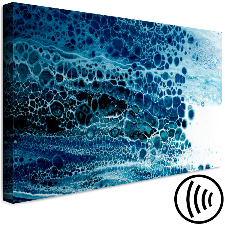 Canvas Print Cold Abstraction - Natural Structure in Blue Colors 149848 additionalImage 6