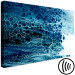 Canvas Print Cold Abstraction - Natural Structure in Blue Colors 149848 additionalThumb 6
