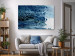 Canvas Print Cold Abstraction - Natural Structure in Blue Colors 149848 additionalThumb 3