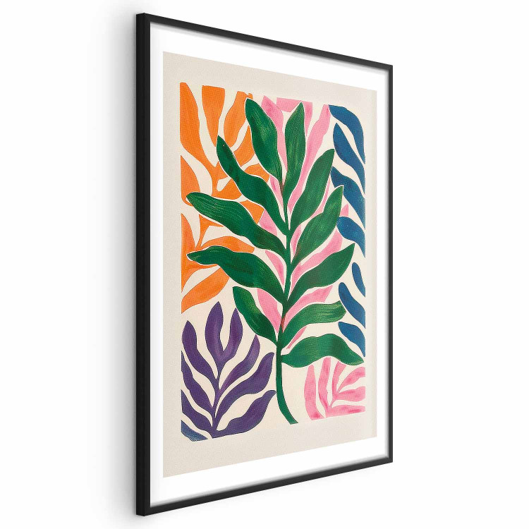 Wall Poster Colorful Leaves - Minimalist Composition With Plants 159948 additionalImage 20