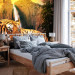 Wall Mural Peace of Nature - Beautiful tiger lying on rocks by a waterfall 61348 additionalThumb 2