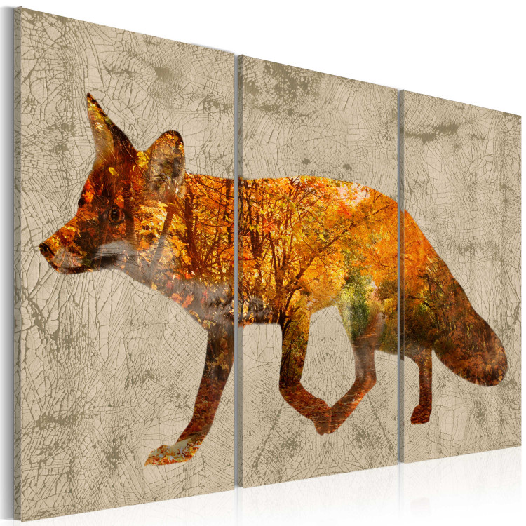 Canvas Print Fox in the Wood 61848 additionalImage 2