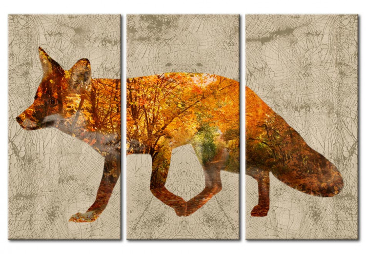 Canvas Print Fox in the Wood 61848
