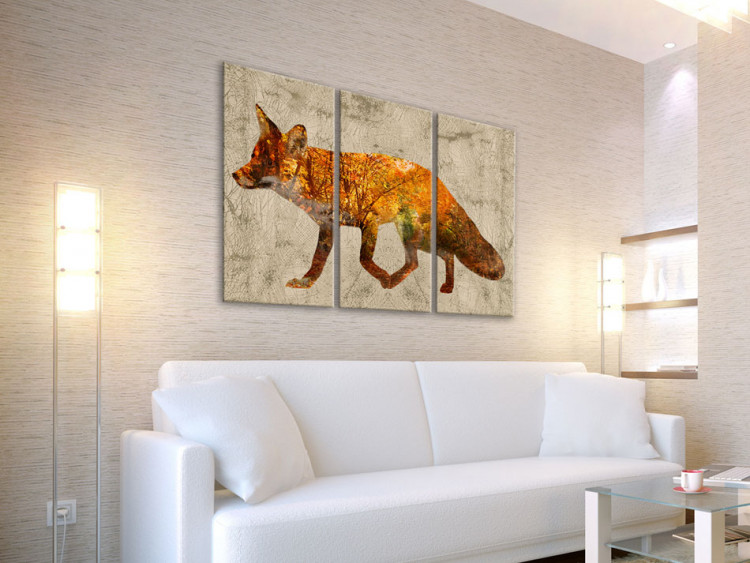 Canvas Print Fox in the Wood 61848 additionalImage 3
