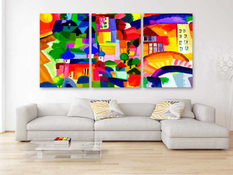 Canvas Print Colourful Town 88748 additionalImage 3