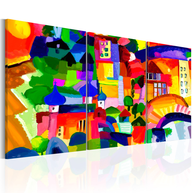 Canvas Print Colourful Town 88748 additionalImage 2