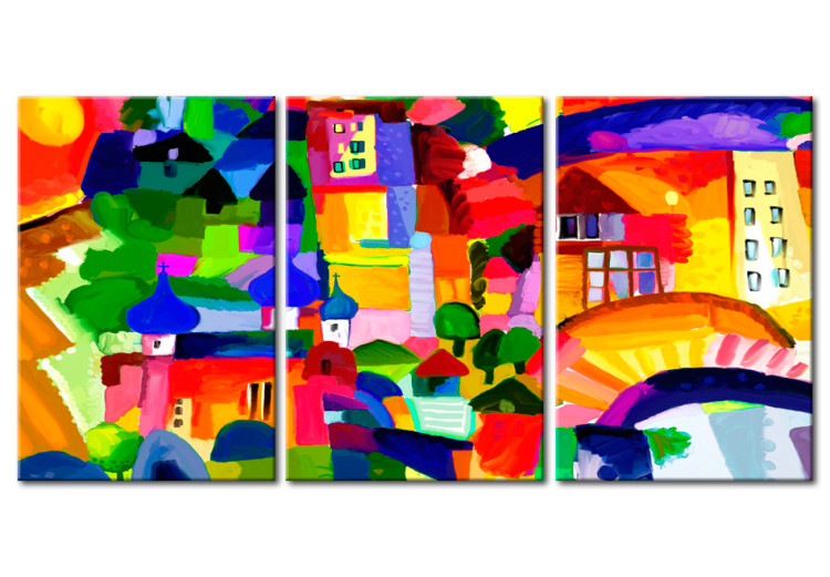 Canvas Print Colourful Town 88748