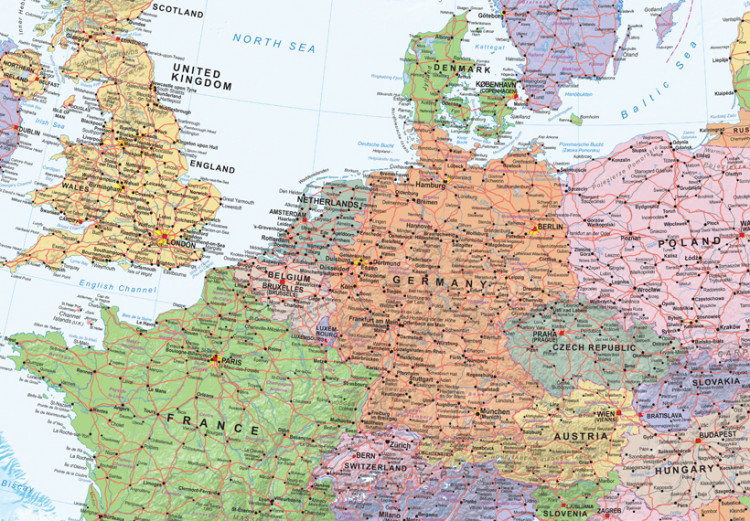 Decorative Pinboard World Maps: Europe [Cork Map] 95948 additionalImage 5