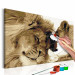 Paint by number Lions In Love 107158 additionalThumb 3