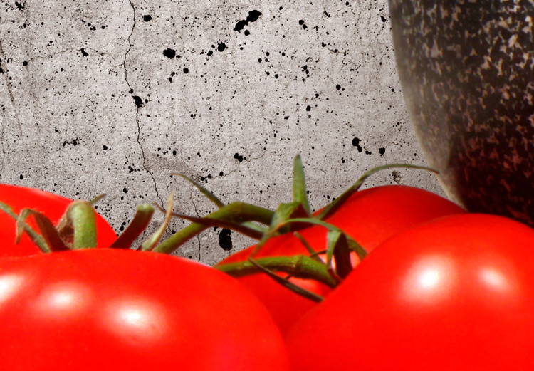 Canvas Red Vegetables (5-part) Concrete Wide - Still Life of Bell Peppers 107958 additionalImage 4