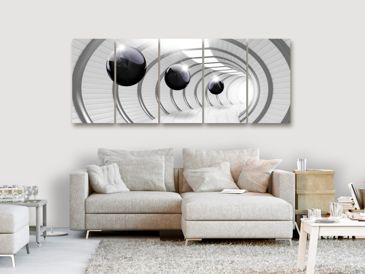 Canvas Print Space Tunnel (5 Parts) Narrow 113758 additionalImage 3