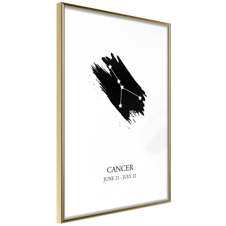 Wall Poster Zodiac signs: Cancer - black and white composition with stars and texts 114858 additionalImage 6