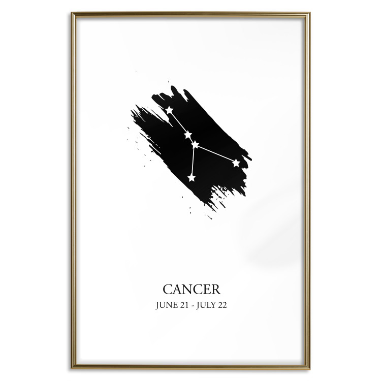 Wall Poster Zodiac signs: Cancer - black and white composition with stars and texts 114858 additionalImage 14