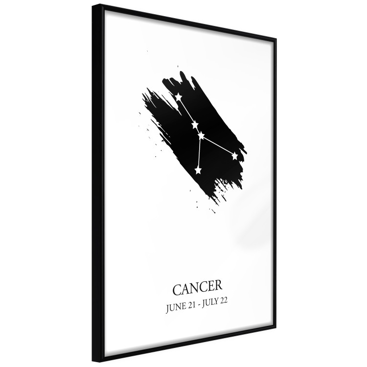 Wall Poster Zodiac signs: Cancer - black and white composition with stars and texts 114858 additionalImage 10