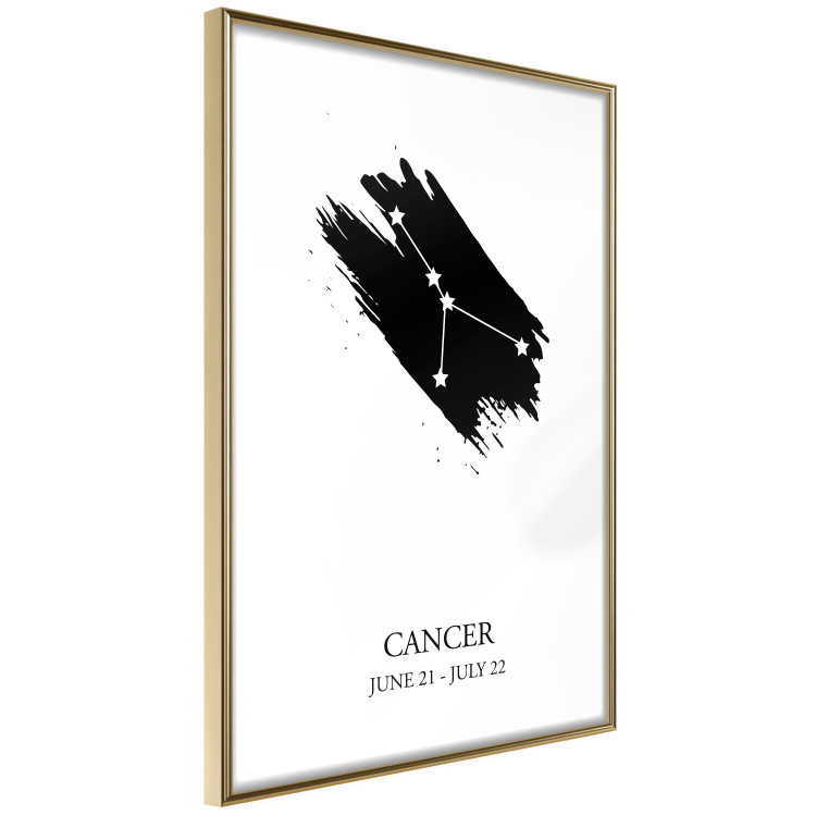 Wall Poster Zodiac signs: Cancer - black and white composition with stars and texts 114858 additionalImage 12