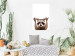 Wall Poster Raccoon - funny animal with paws up on uniformly white background 114958 additionalThumb 23