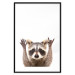 Wall Poster Raccoon - funny animal with paws up on uniformly white background 114958 additionalThumb 15