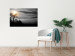 Poster Sunrise - dark landscape of trees against clouds and dense fog 117258 additionalThumb 23