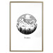 Wall Poster Lost Land - black and white landscape of forest and mountains on white 117558 additionalThumb 14