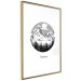 Wall Poster Lost Land - black and white landscape of forest and mountains on white 117558 additionalThumb 6