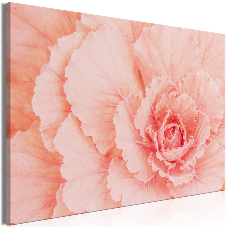 Canvas Delicate flower - a subtle plant in the color of natural pink 117758 additionalImage 2
