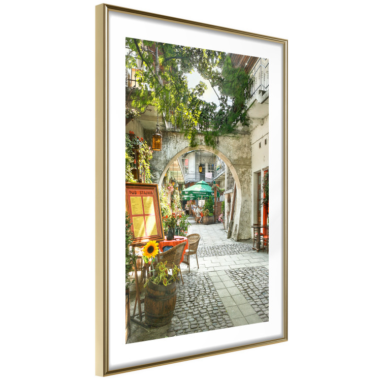 Poster Krakow: Sunny Pub - colorful frame with a charming alley and architecture 118158 additionalImage 8