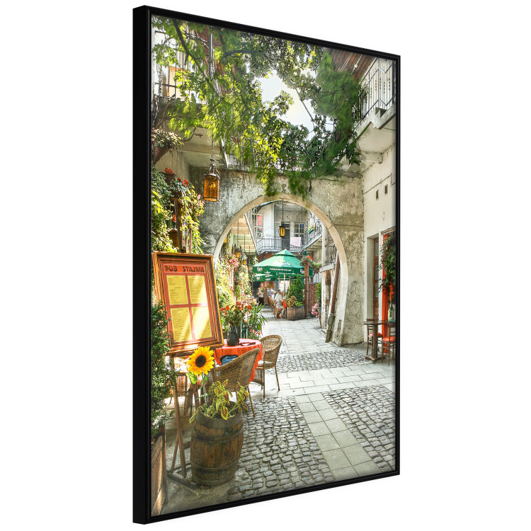 Poster Krakow: Sunny Pub - colorful frame with a charming alley and architecture 118158 additionalImage 12