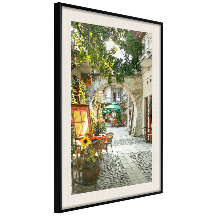Poster Krakow: Sunny Pub - colorful frame with a charming alley and architecture 118158 additionalImage 3