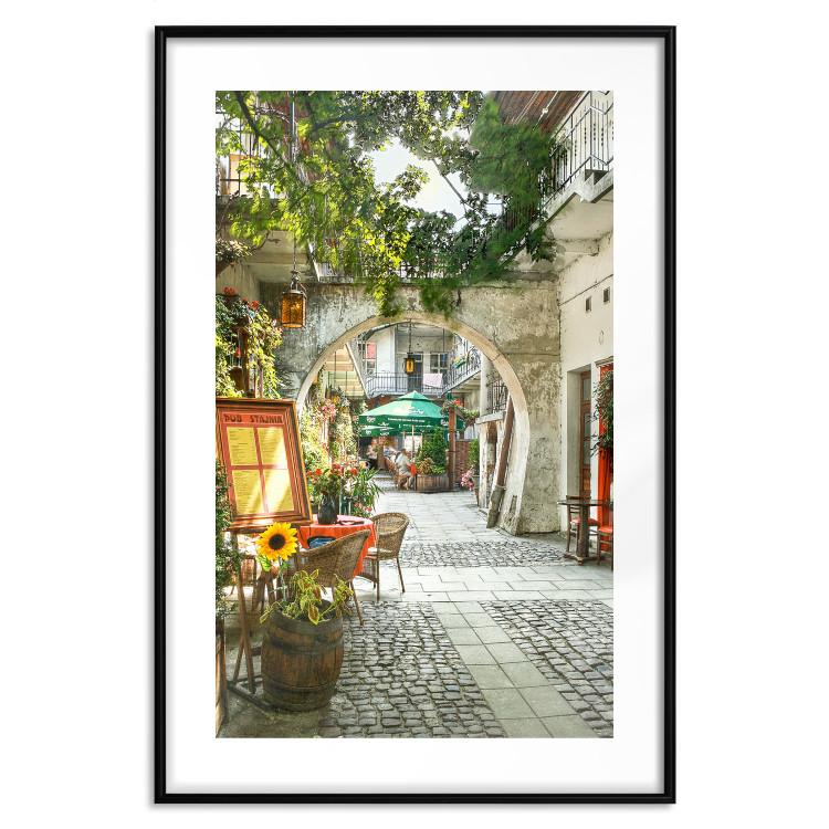 Poster Krakow: Sunny Pub - colorful frame with a charming alley and architecture 118158 additionalImage 17