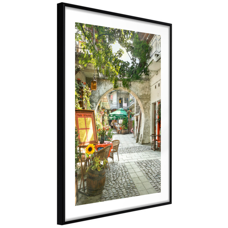Poster Krakow: Sunny Pub - colorful frame with a charming alley and architecture 118158 additionalImage 13