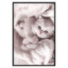 Poster Rest Lover - cat wrapped in a pink woolen blanket 124458 additionalThumb 18