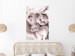 Poster Rest Lover - cat wrapped in a pink woolen blanket 124458 additionalThumb 5