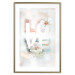 Wall Poster Colorful Love - English text with flowers on a blurred background 125258 additionalThumb 14