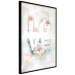 Wall Poster Colorful Love - English text with flowers on a blurred background 125258 additionalThumb 10