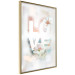 Wall Poster Colorful Love - English text with flowers on a blurred background 125258 additionalThumb 12
