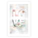 Wall Poster Colorful Love - English text with flowers on a blurred background 125258 additionalThumb 19