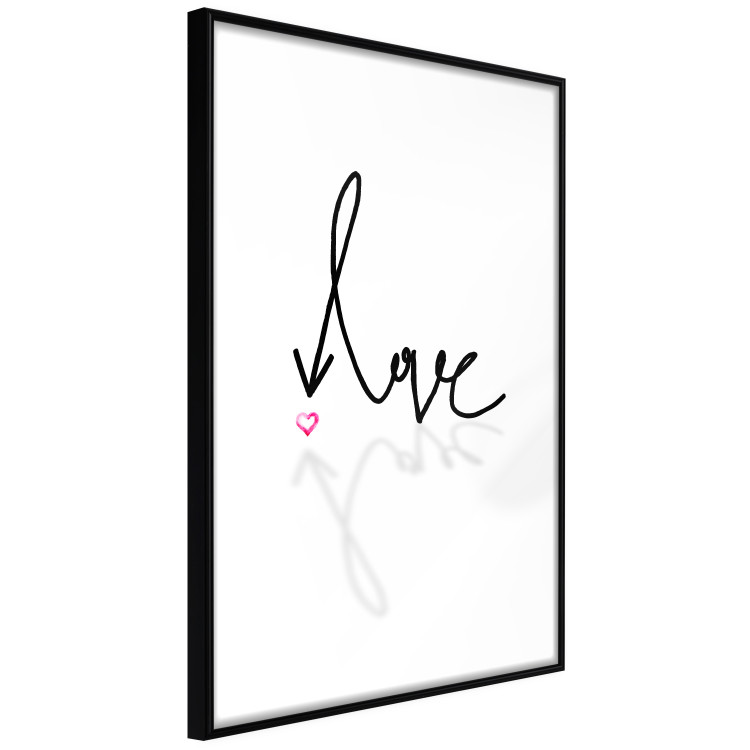 Wall Poster This is Love - English text with a shadow on a white background 125358 additionalImage 13