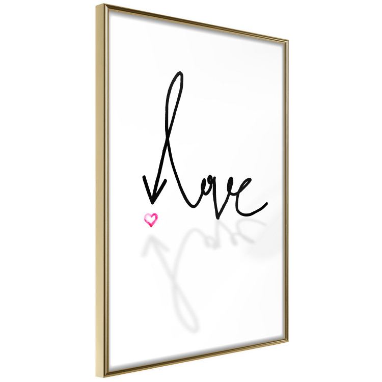 Wall Poster This is Love - English text with a shadow on a white background 125358 additionalImage 12