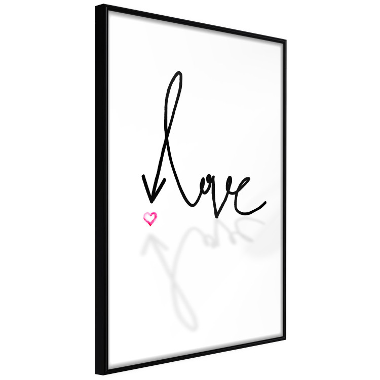 Wall Poster This is Love - English text with a shadow on a white background 125358 additionalImage 10