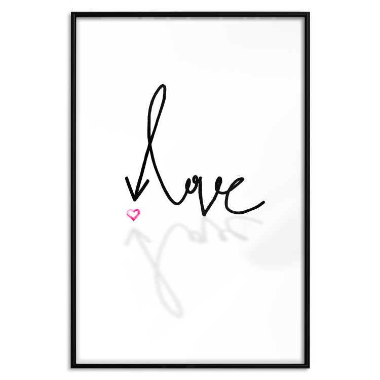 Wall Poster This is Love - English text with a shadow on a white background 125358 additionalImage 17
