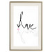 Wall Poster This is Love - English text with a shadow on a white background 125358 additionalThumb 19